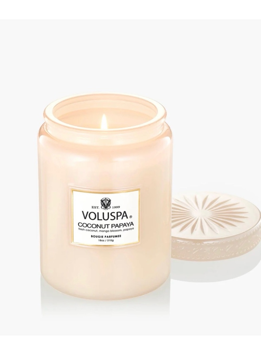 Voluspa Coconut Papaya Candle - Soft Cream